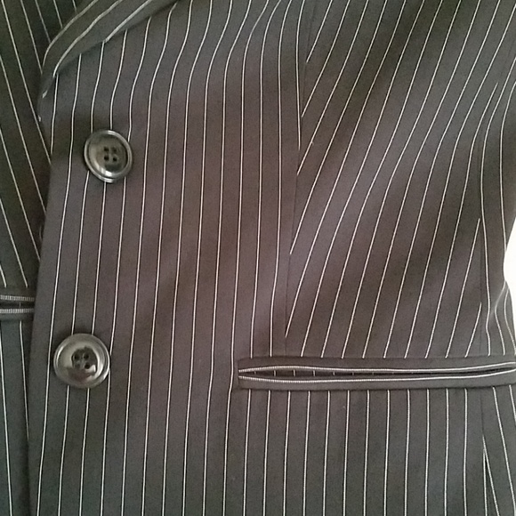 PROLOGUE Pinstriped Black and White Blazer - Picture 6 of 7